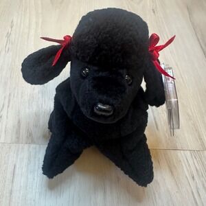 Ty Beanie Baby GiGi the Poodle Black Plush Stuffed Animal Toy 1997 with Tags